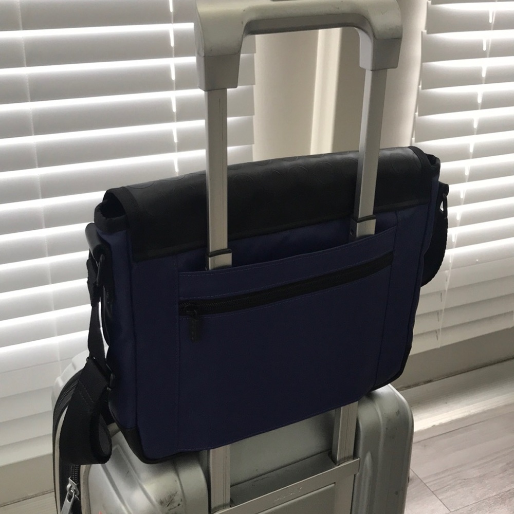 RARE | DOT-DROPS Laptop Bag Blue Black - Picture 3 of 17